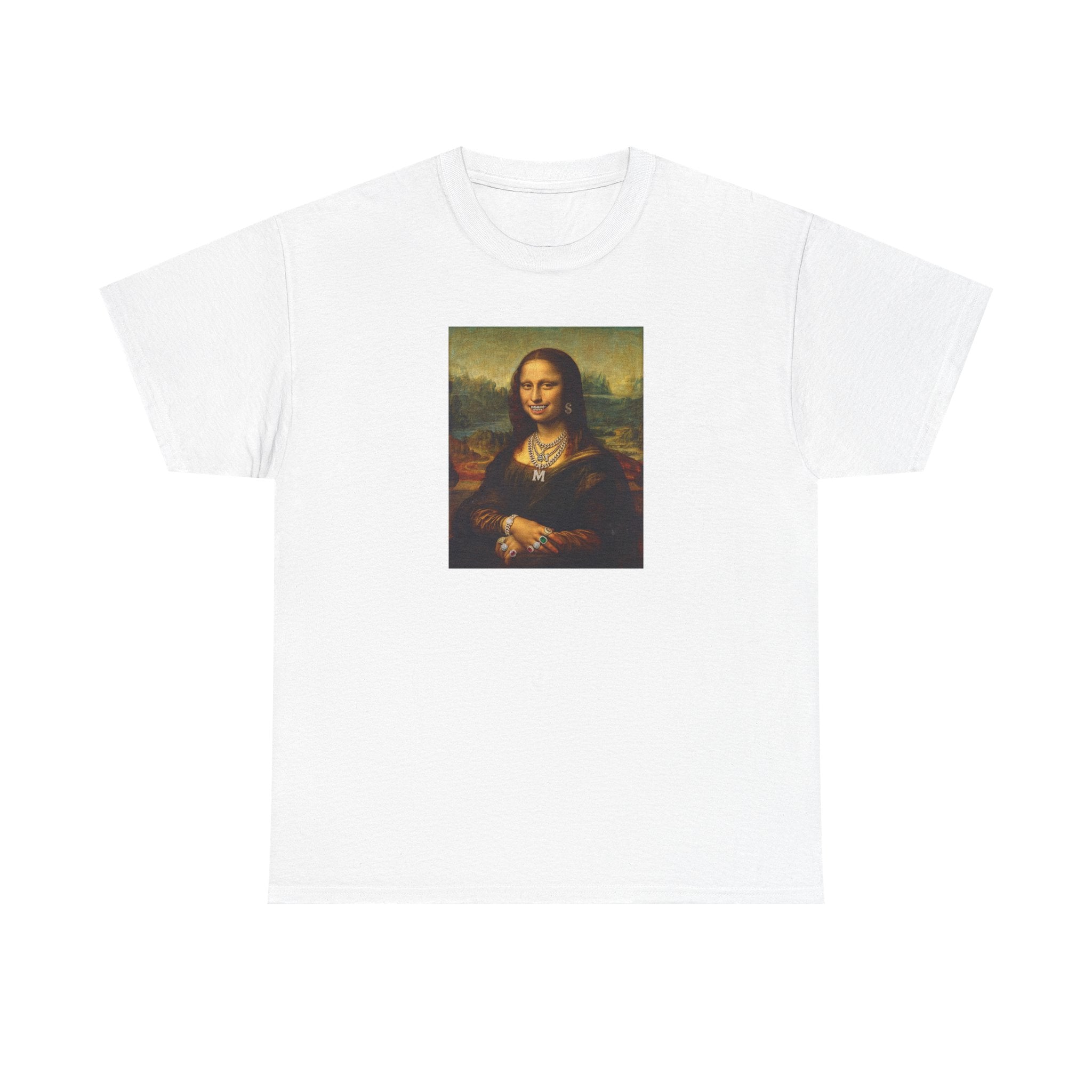 MONA LISA DRIP - WHITE TEE