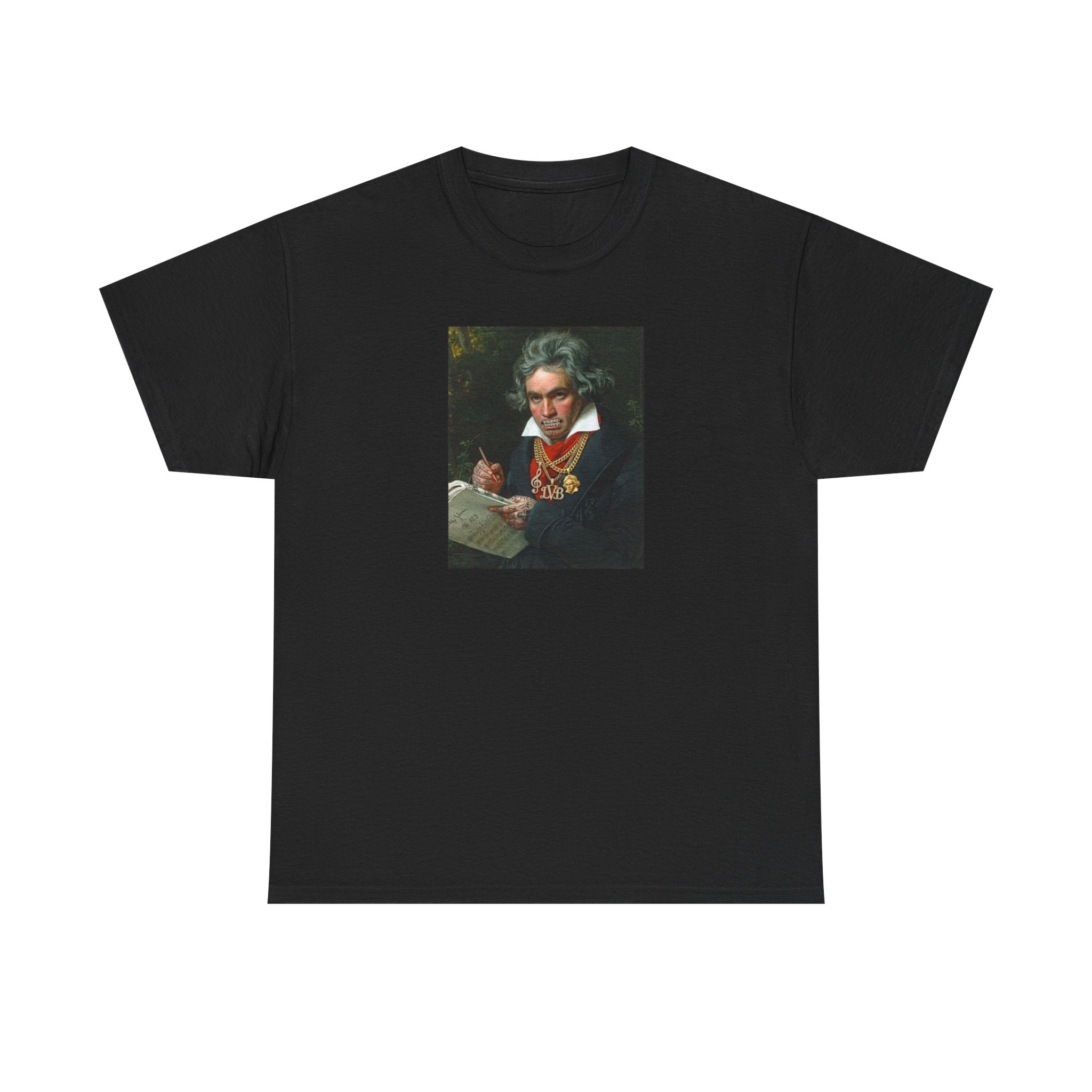 BEETHOVEN DRIP - BLACK TEE