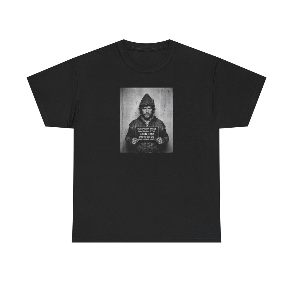 ROBIN HOOD - BLACK MUGSHOT TEE