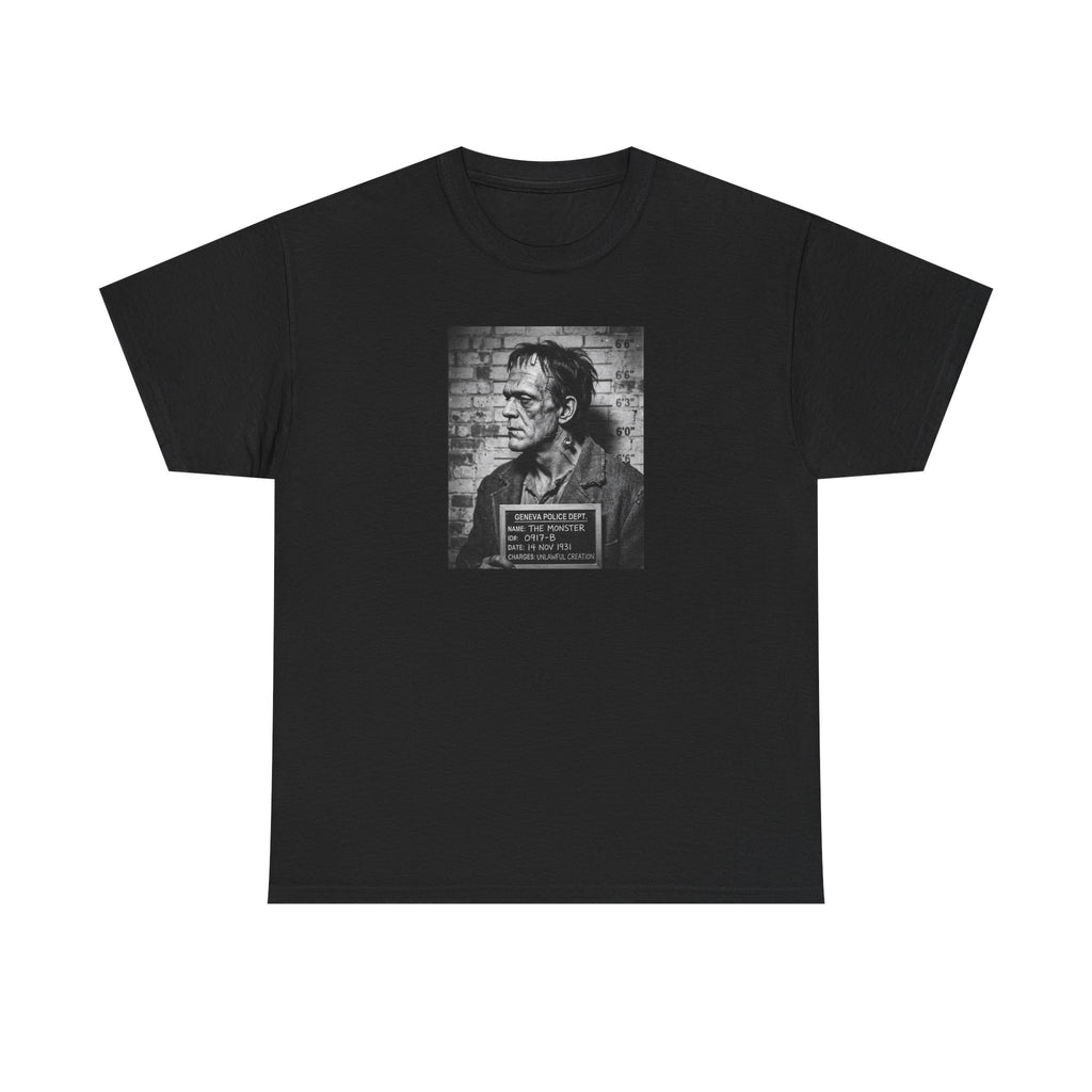 FRANKENSTEIN - BLACK MUGSHOT TEE